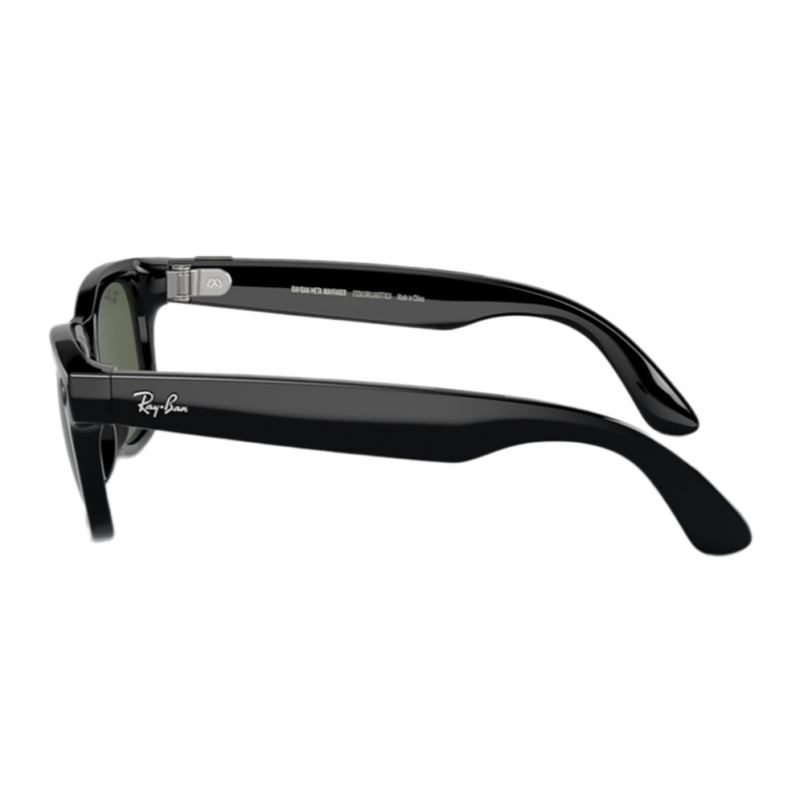 Умные очки Ray-Ban Wayfarer Shiny Black/G15 Green (RW4006)