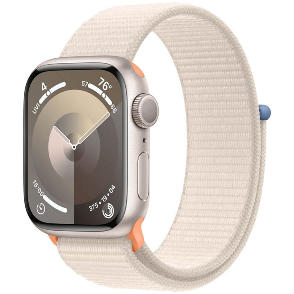 Умные часы Apple Watch Series 9 41mm Starlight Aluminum Case with Starlight Sport Loop