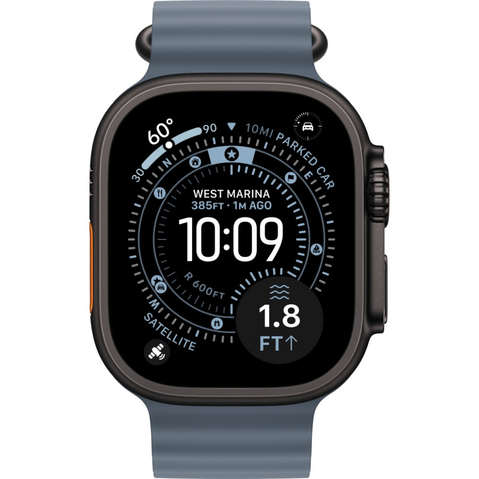 Умные часы Apple Watch Ultra 3 2025 49mm Black Titanium Case with Anchor Blue Ocean Band