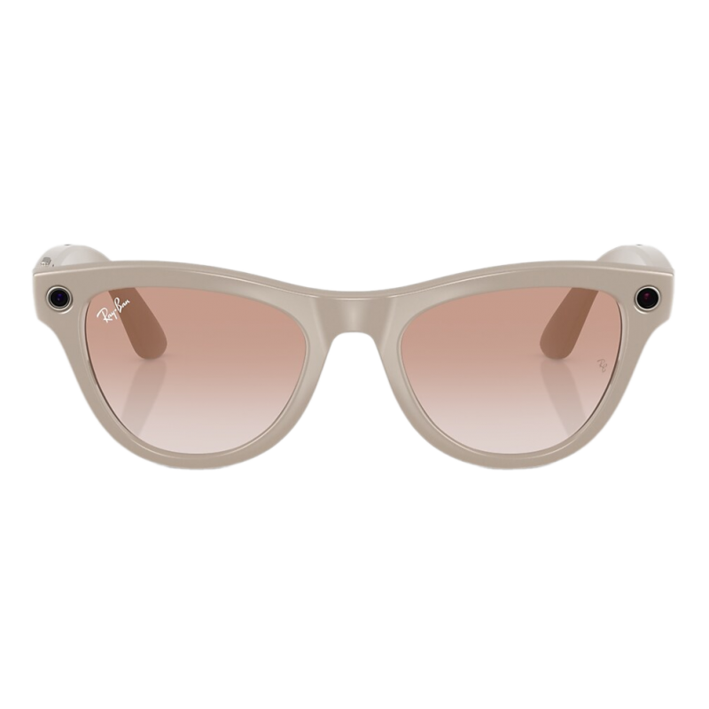 Умные очки Ray-Ban Skyler Shiny Chalky Gray/Cinnamon Pink (RW4010)