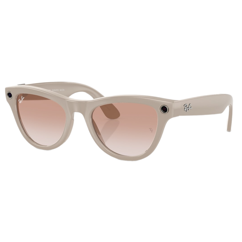 Умные очки Ray-Ban Skyler Shiny Chalky Gray/Cinnamon Pink (RW4010)
