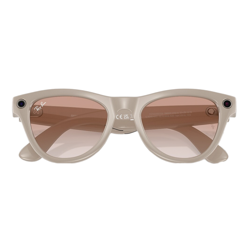 Умные очки Ray-Ban Skyler Shiny Chalky Gray/Cinnamon Pink (RW4010)