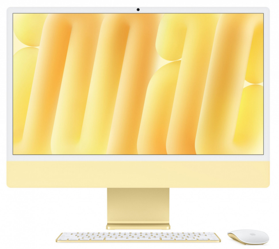 Моноблок Apple iMac 24" 2024 Retina 4.5K MWUD3 (M4 8-core GPU, 16/256GB) Желтый