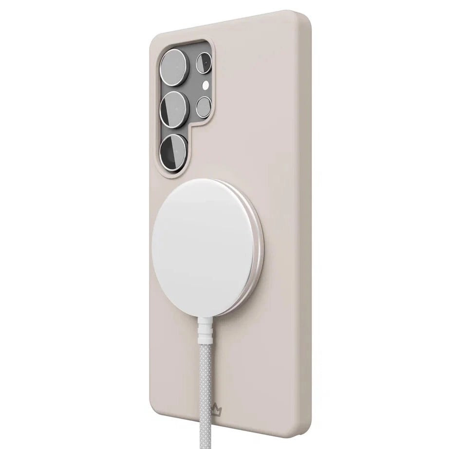 Чехол защитный VLP Aster Case с MagSafe для Samsung Galaxy S25 Ultra Песочный