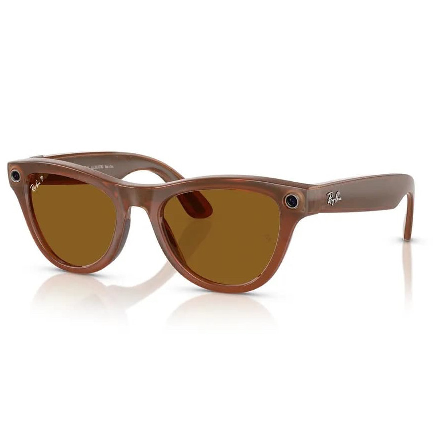 Умные очки Ray-Ban Skyler Shiny Caramel/Polar Brown (RW4010)
