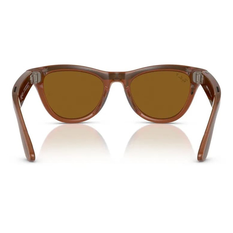 Умные очки Ray-Ban Skyler Shiny Caramel/Polar Brown (RW4010)