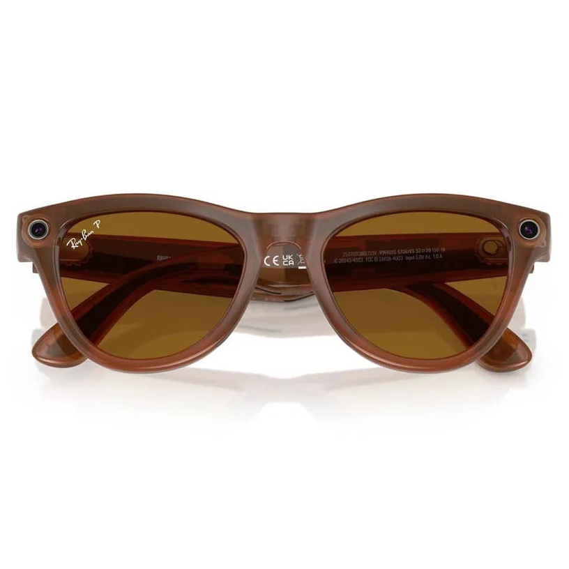 Умные очки Ray-Ban Skyler Shiny Caramel/Polar Brown (RW4010)