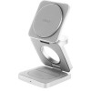 Беспроводное зарядное устройство uBear Balance 3 в 1 MagSafe Серебро
