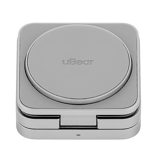 Беспроводное зарядное устройство uBear Balance 3 в 1 MagSafe Серебро