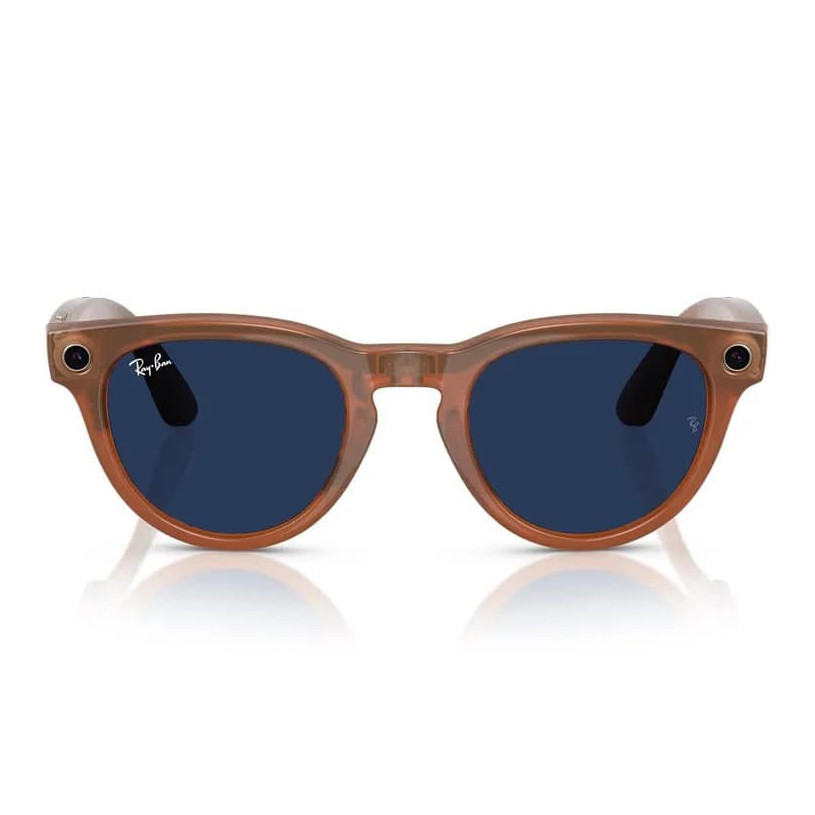 Умные очки Ray-Ban Headliner Caramel/Sapphire Transitions (RW4009)