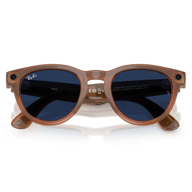 Умные очки Ray-Ban Headliner Caramel/Sapphire Transitions (RW4009)