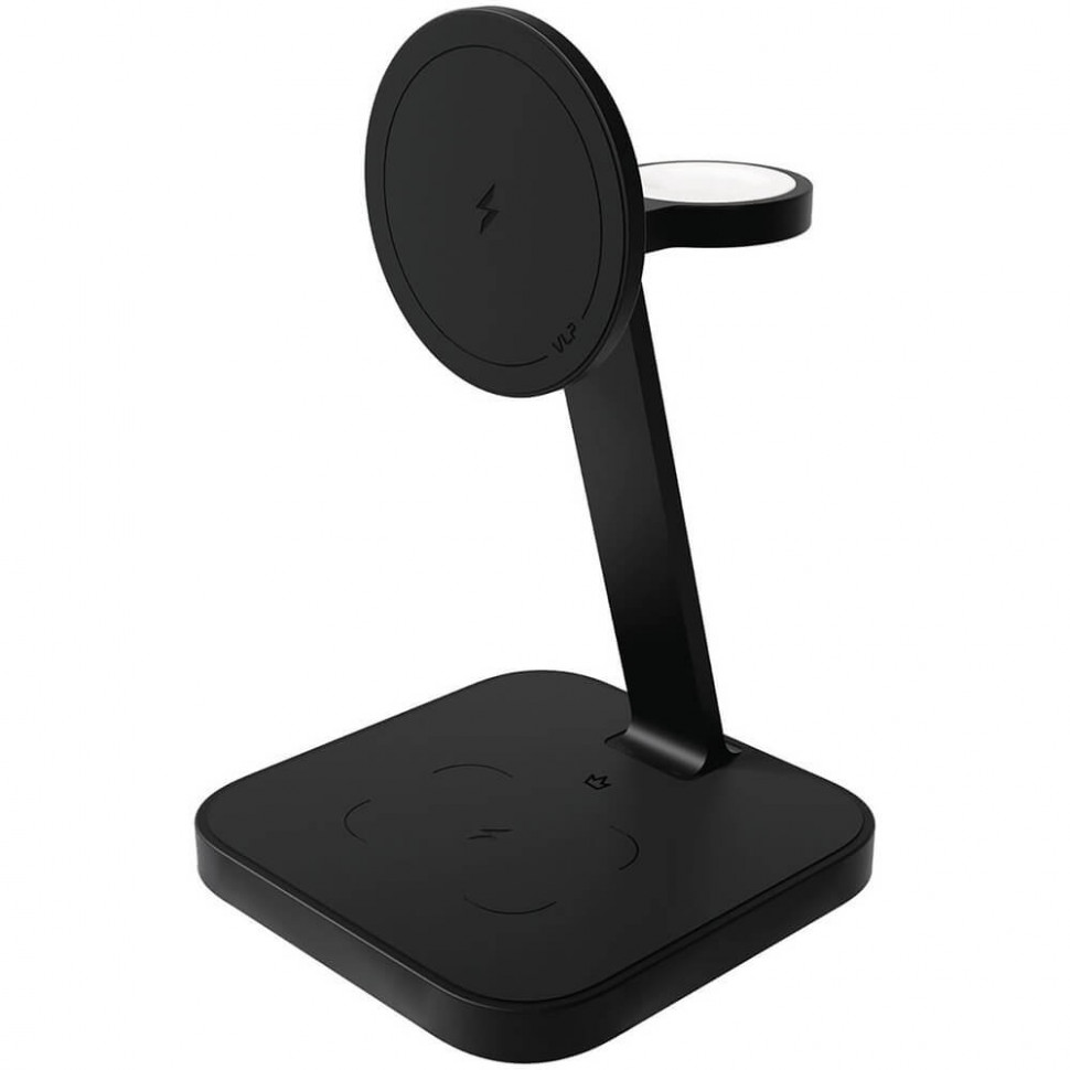 Беспроводное зарядное устройство VLP Unity Power 3 в 1 для Apple Черный титан