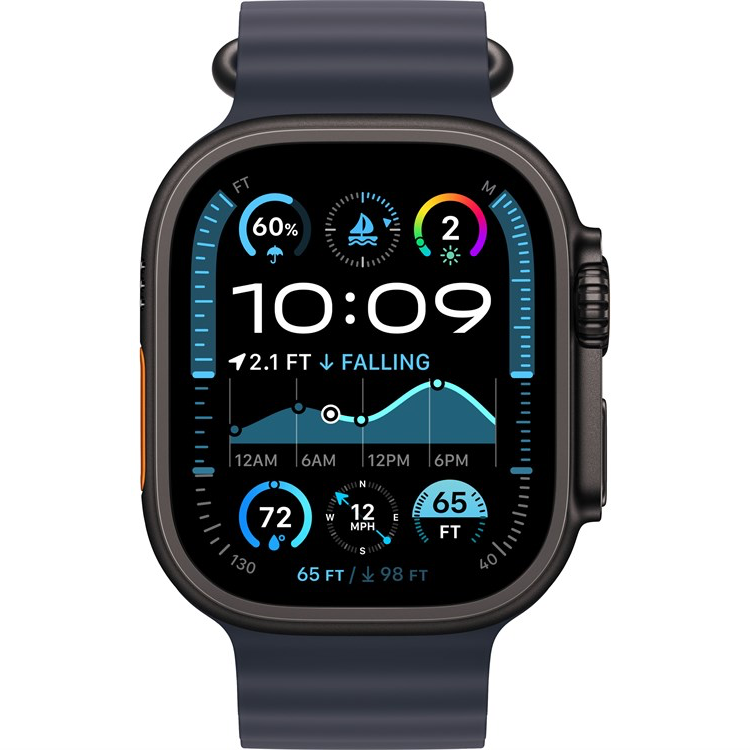 Умные часы Apple Watch Ultra 2 2024 49mm Black Titanium Case with Navy Ocean Band