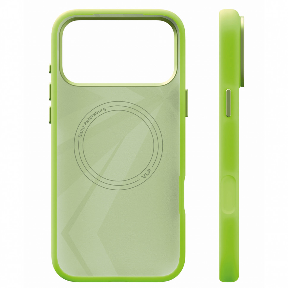 Чехол защитный VLP Aster Pro Case MagSafe для iPhone 17 Pro Max Лайм