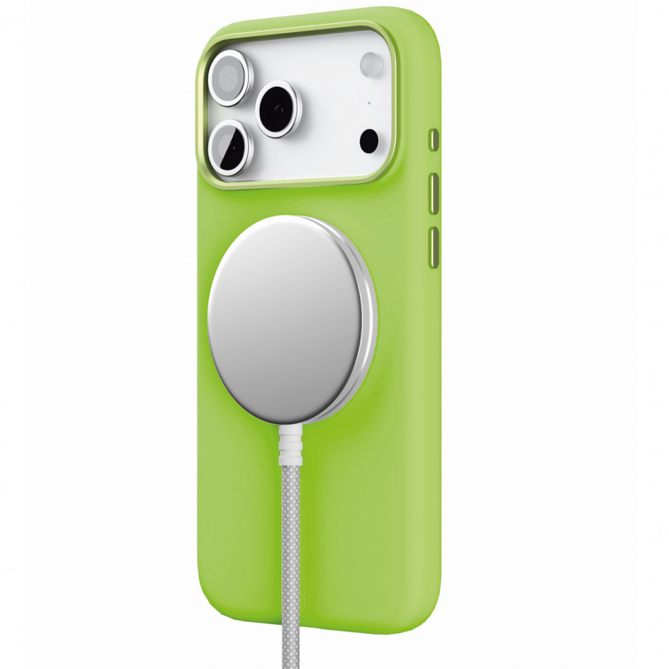 Чехол защитный VLP Aster Pro Case MagSafe для iPhone 17 Pro Max Лайм