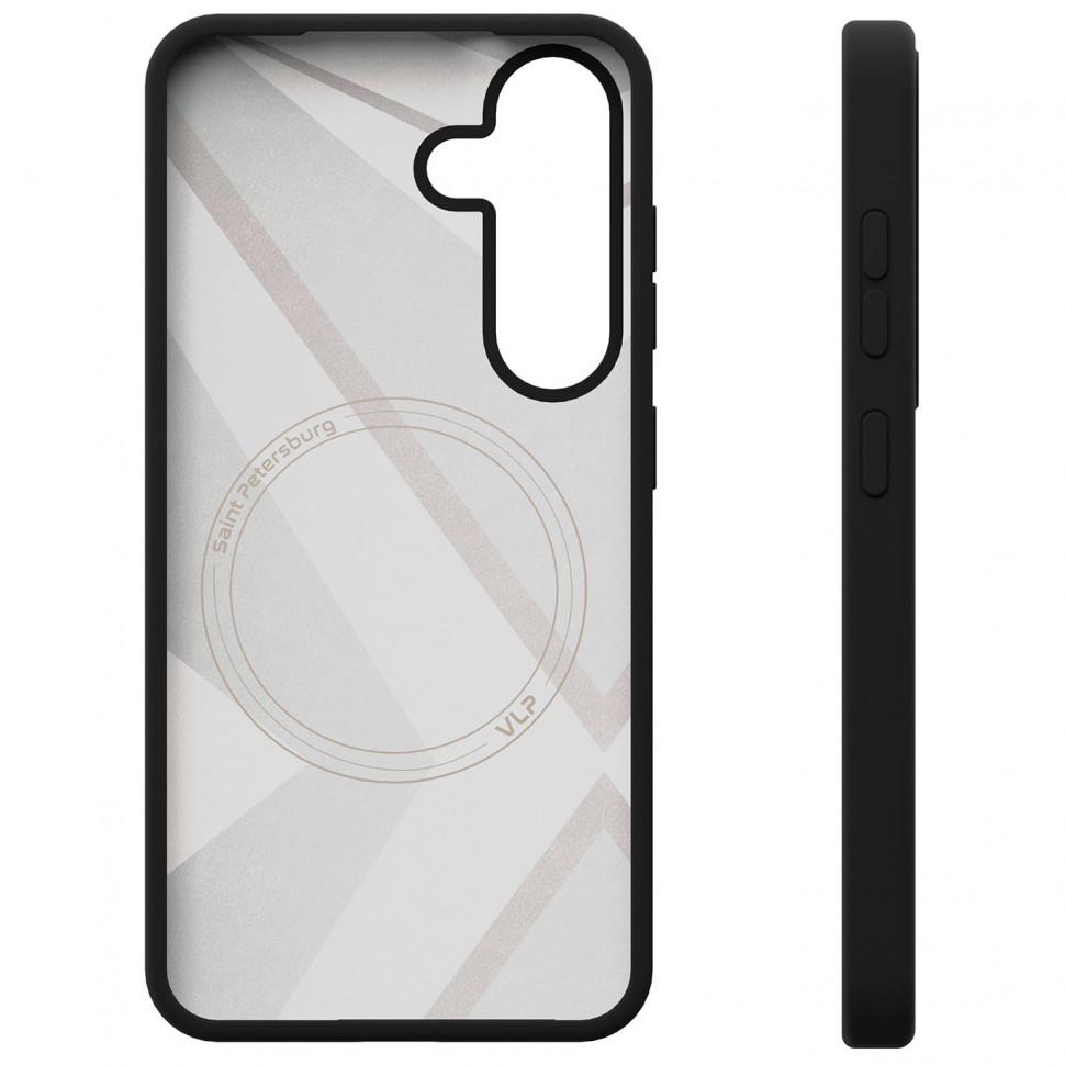 Чехол защитный VLP Aster Case с MagSafe для Samsung Galaxy S25 Черный