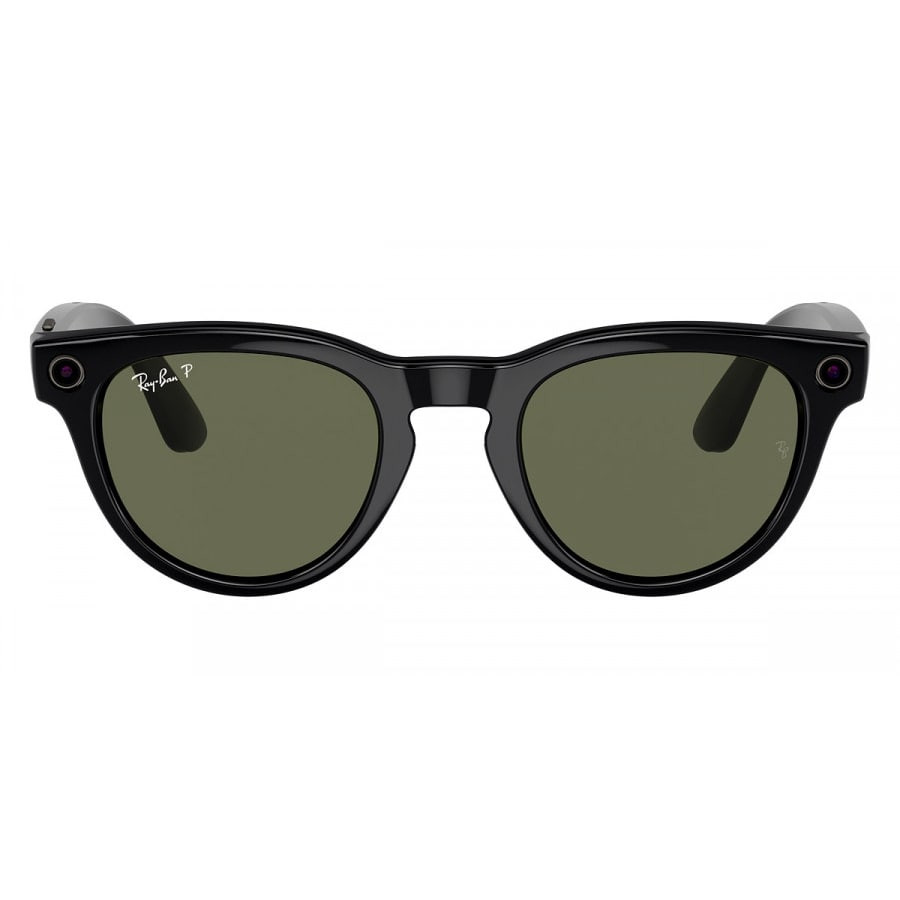 Умные очки Ray-Ban Headliner Shiny Black/Polarized G-15 Green (RW4009)