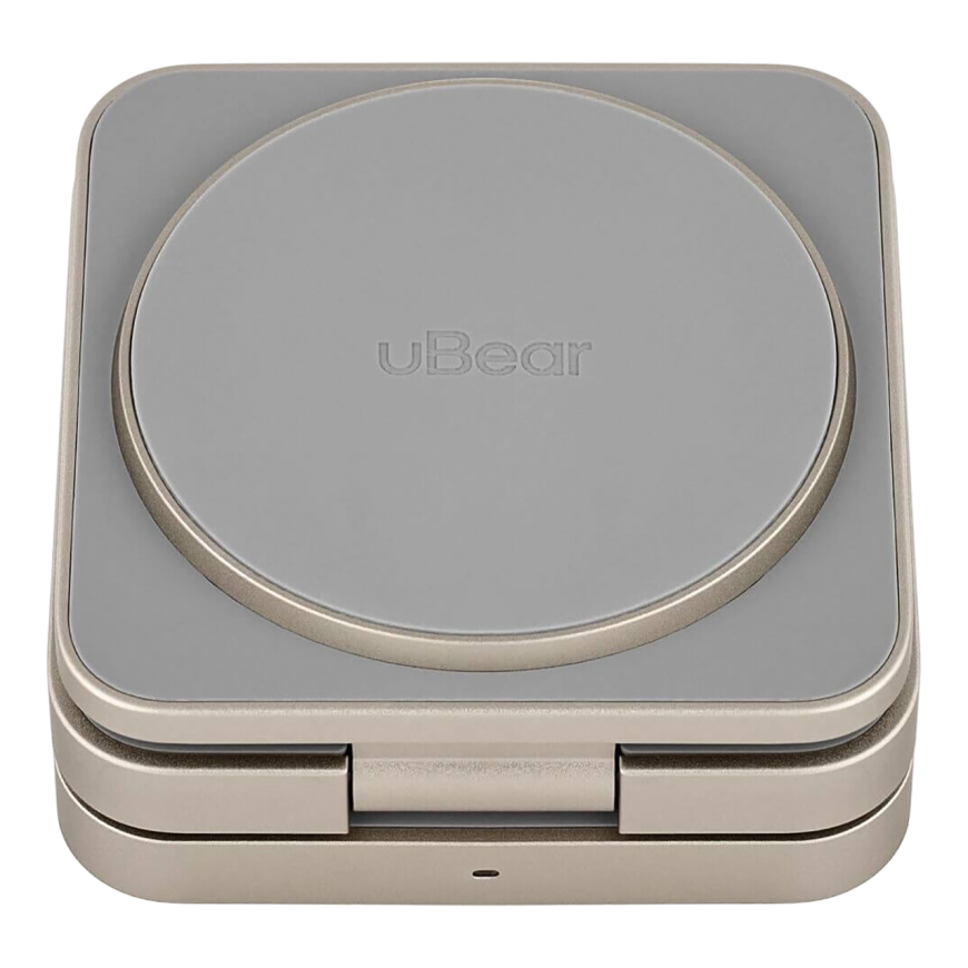 Беспроводное зарядное устройство uBear Balance 3 в 1 MagSafe Титан