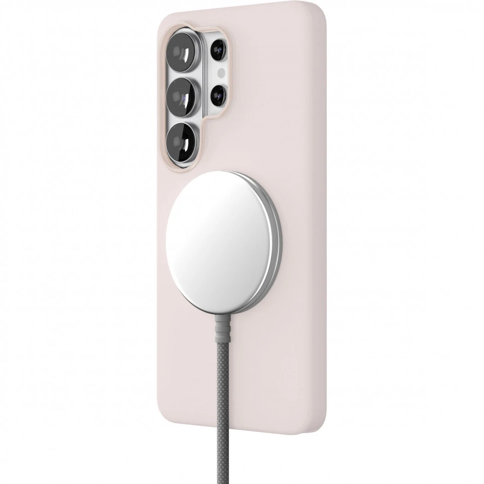 Чехол защитный VLP Aster Pro Case с MagSafe для Samsung Galaxy S26 Ultra Розовый