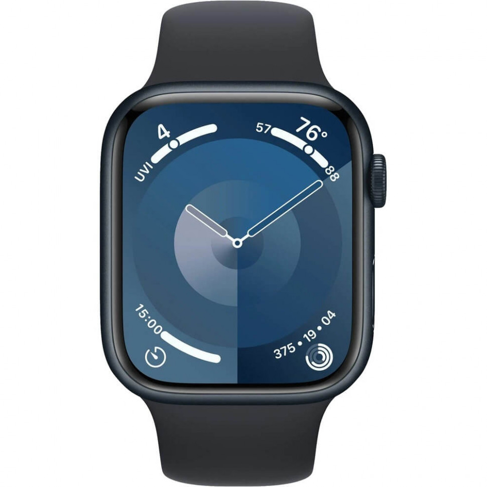 Умные часы Apple Watch Series 9 41mm Midnight Aluminum Case with Midnight Sport Band (M/L)
