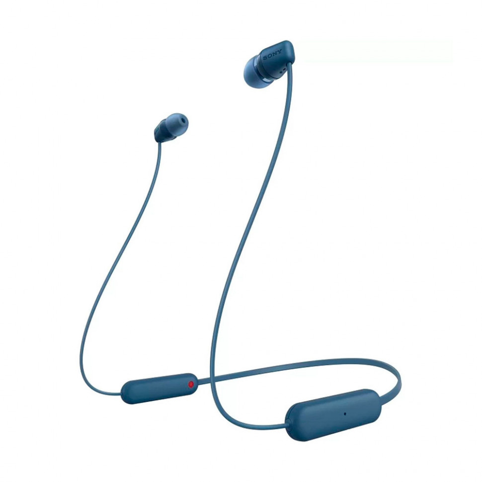 Беспроводные наушники Sony WI-C100 Синий (Blue)