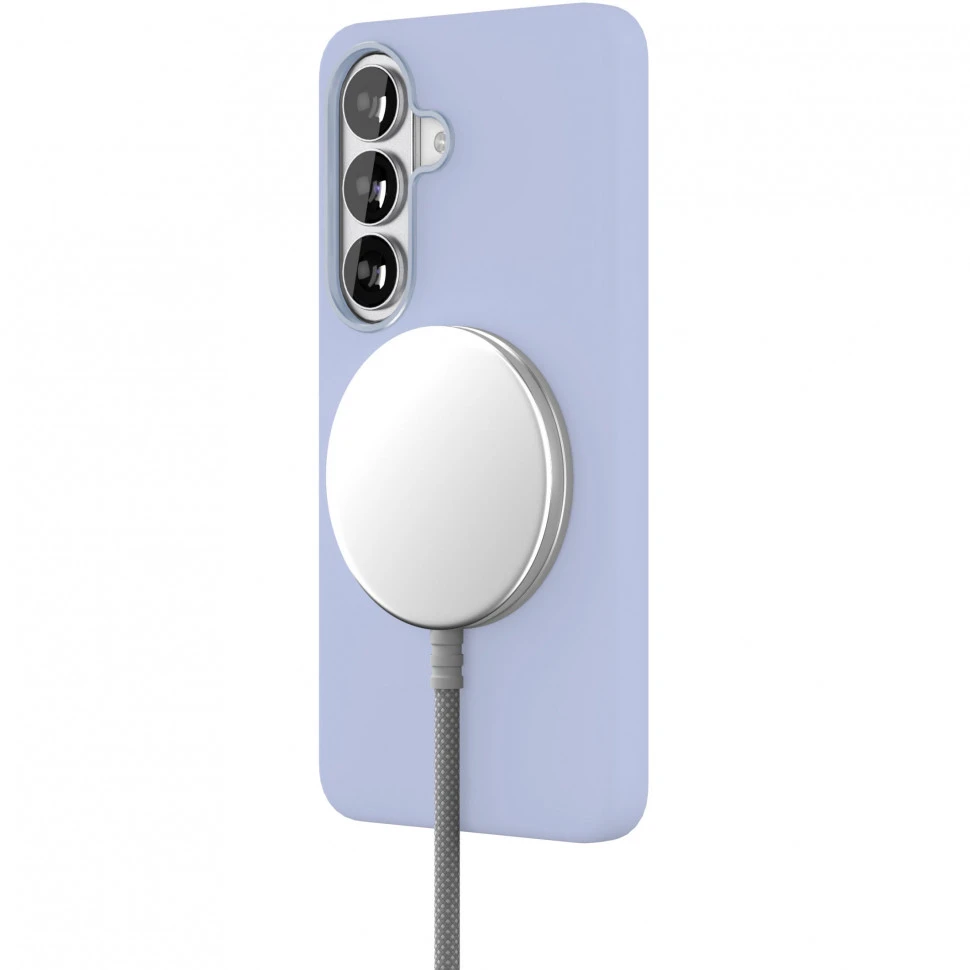 Чехол защитный VLP Aster Pro Case с MagSafe для Samsung Galaxy S26 Голубой 