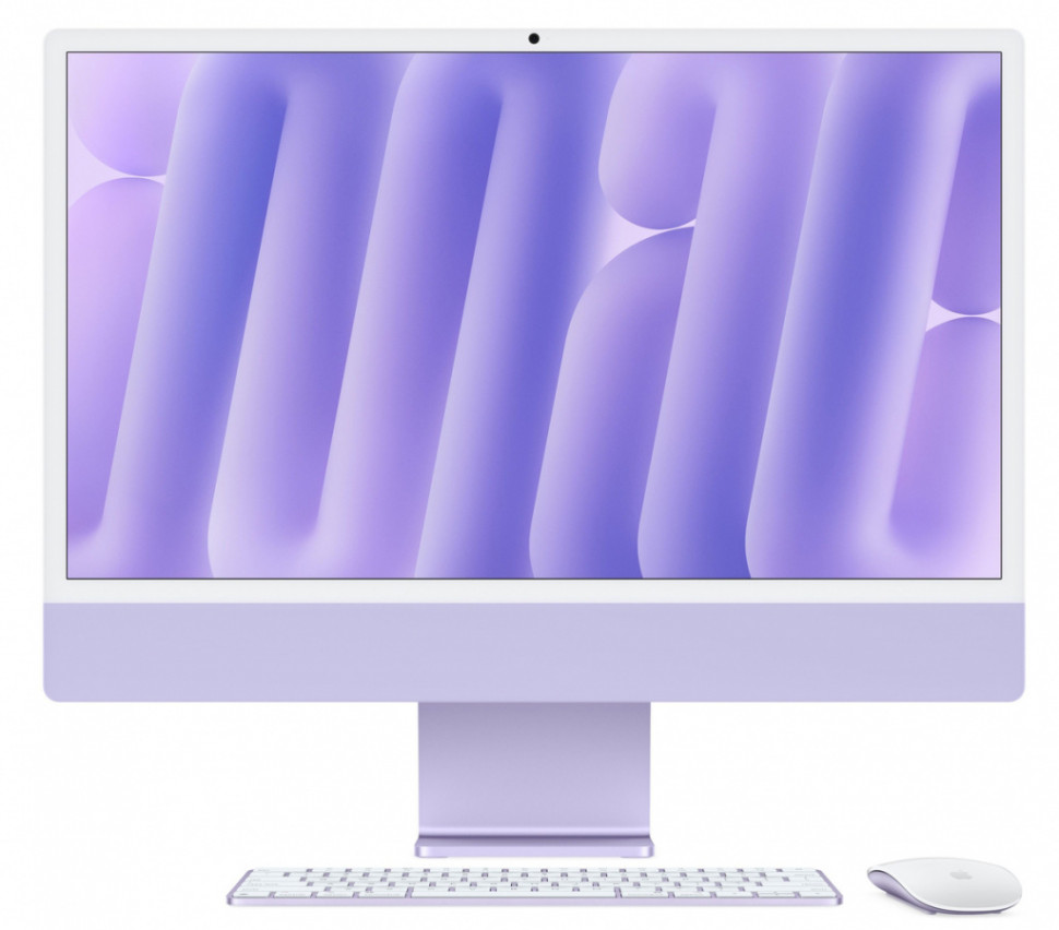 Моноблок Apple iMac 24" 2024 Retina 4.5K MWV73 (M4 10-core GPU, 16/512GB) Фиолетовый