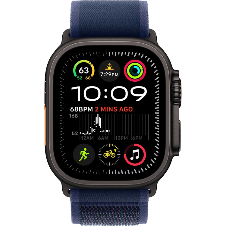 Умные часы Apple Watch Ultra 2 2024 49mm Black Titanium Case with Blue Trail Loop (S/M)