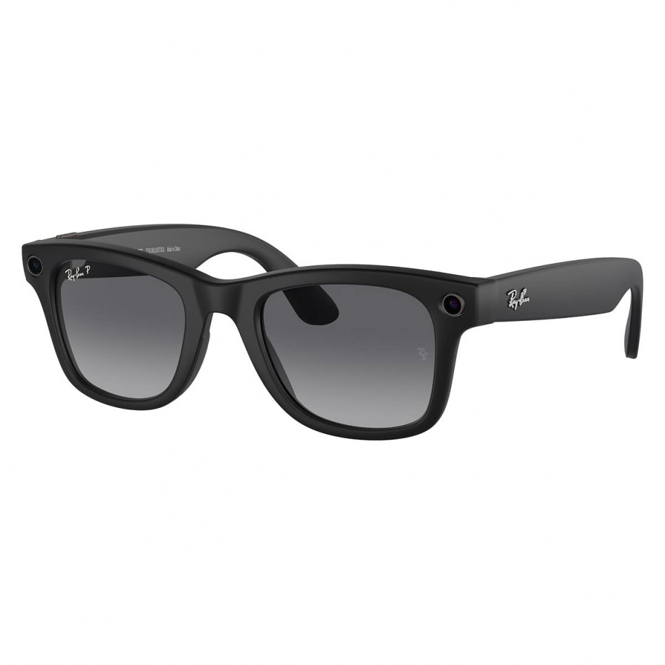 Умные очки Ray-Ban Wayfarer Matte Black/Polarized Graphite Gradient (RW4008)