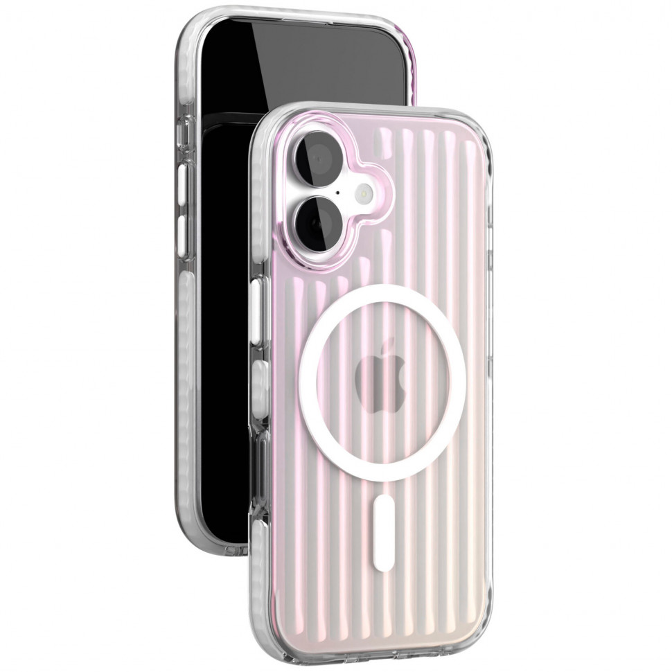 Чехол защитный VLP Pulse Case MagSafe для iPhone 17 Перламутровый