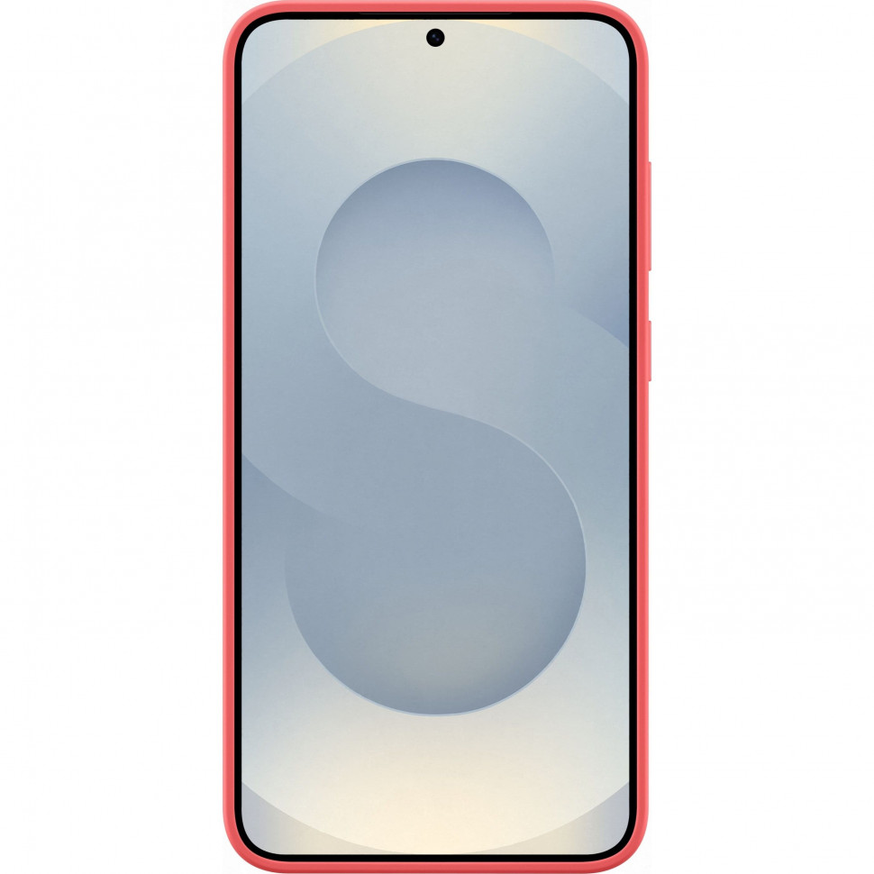 Чехол защитный Samsung Silicone Case для Samsung Galaxy S25 Красный