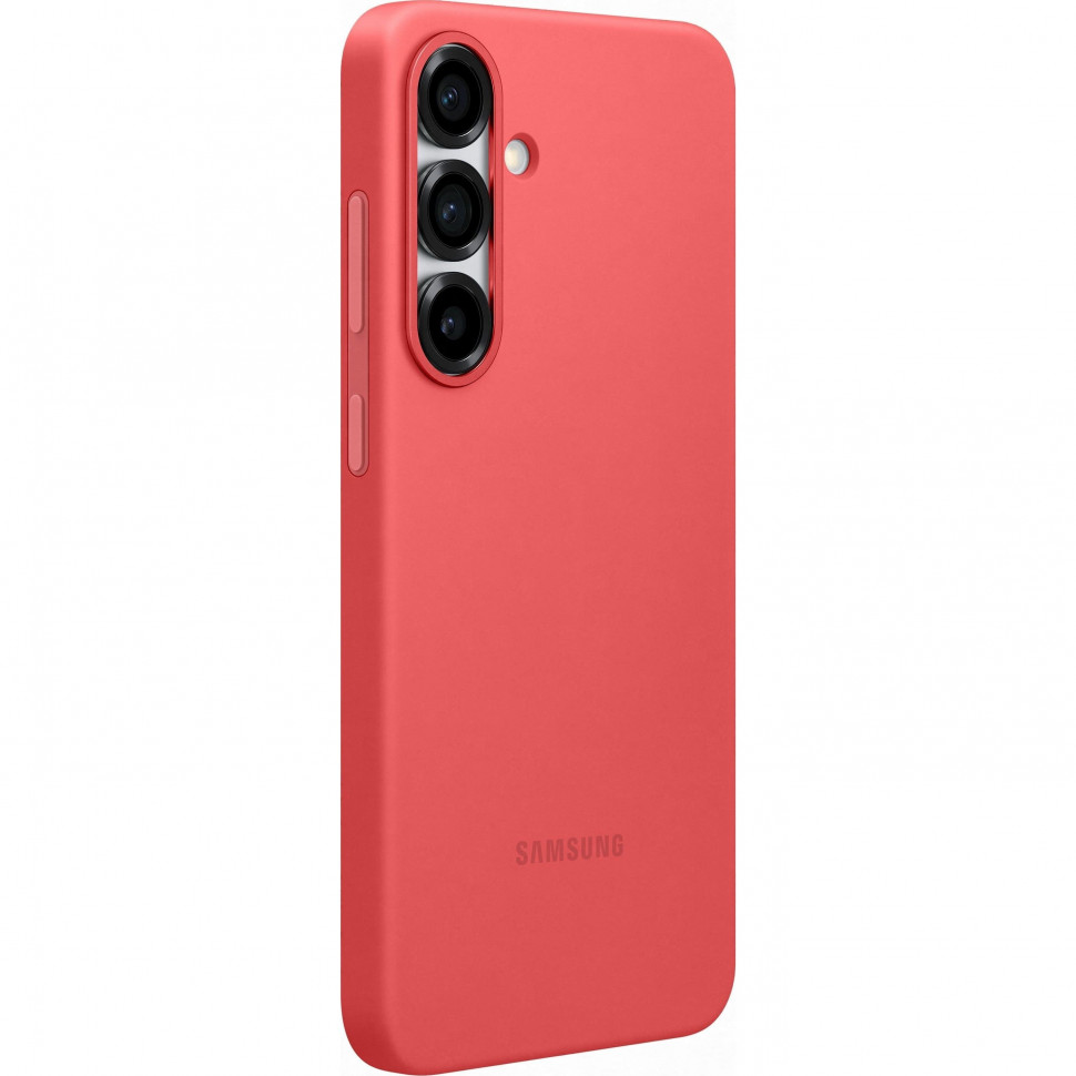 Чехол защитный Samsung Silicone Case для Samsung Galaxy S25 Красный