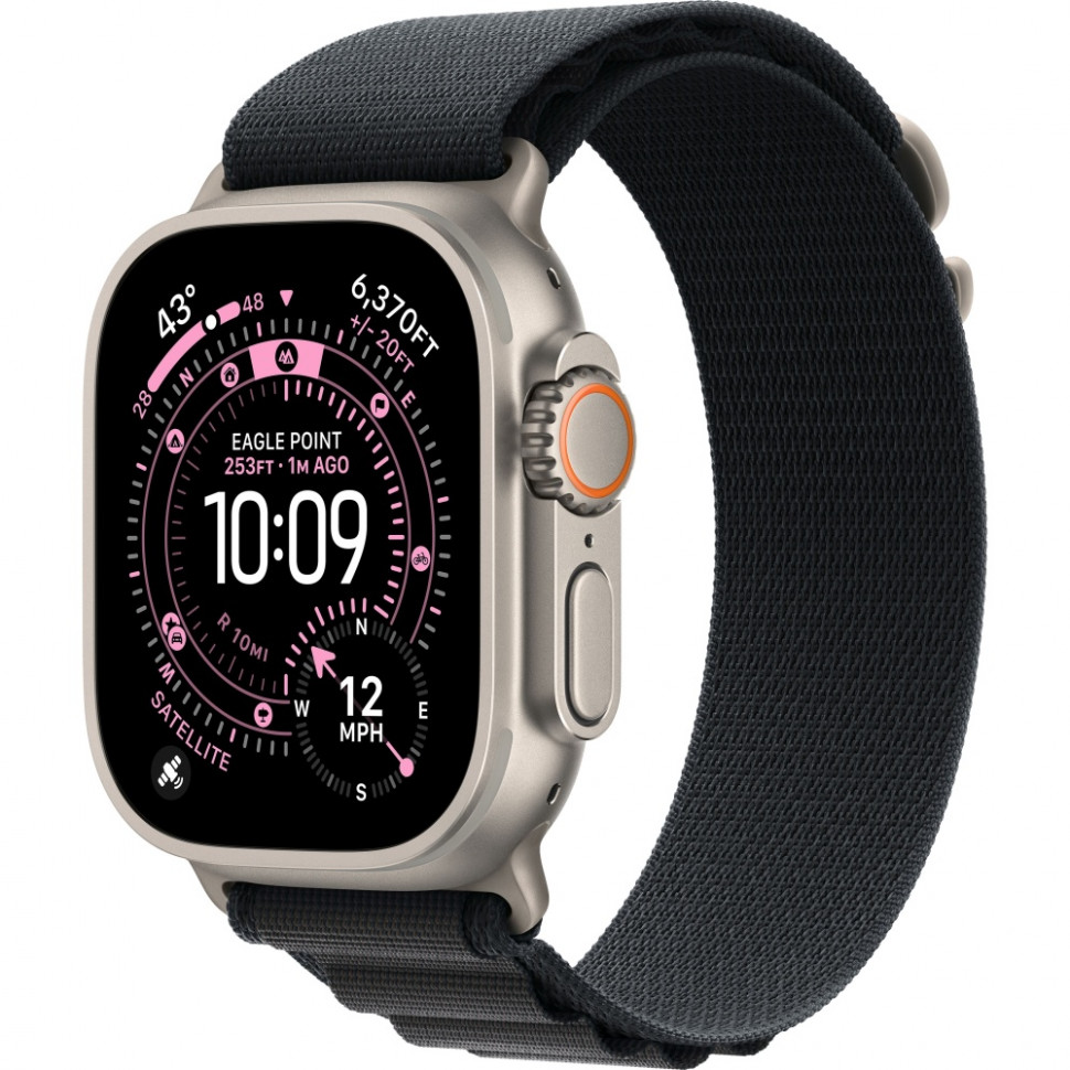 Умные часы Apple Watch Ultra 3 2025 49mm Natural Titanium Case with Black Alpine Loop (L)