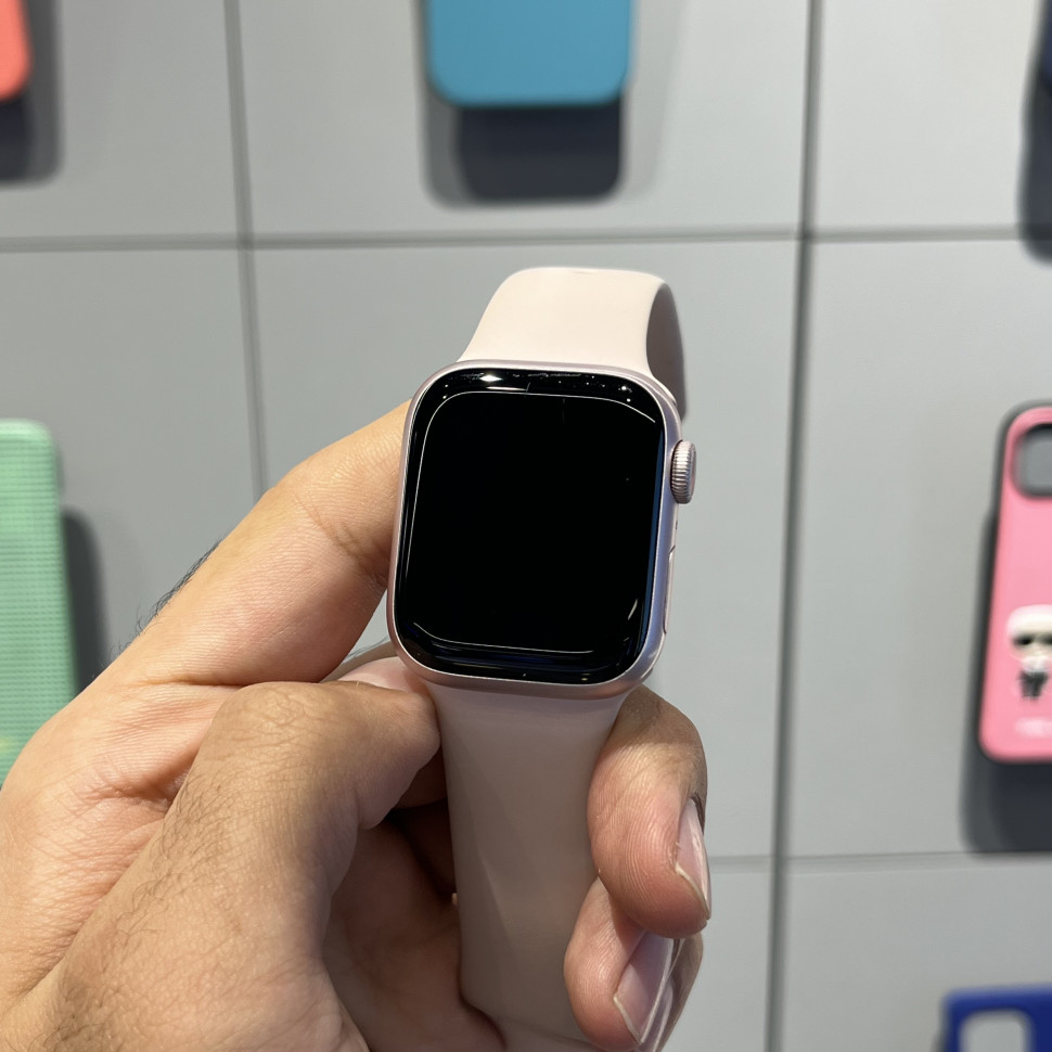 Умные часы Apple Watch Series 9 41mm Pink Aluminum Case with Pink Sport Band (S/M) (Б/У)