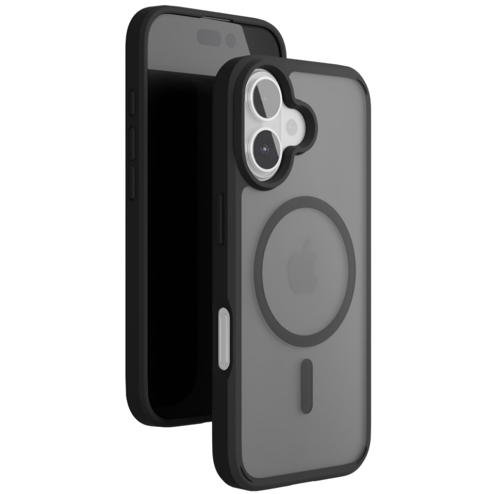 Чехол защитный VLP Haze Case с MagSafe для iPhone 16 Матовый черный
