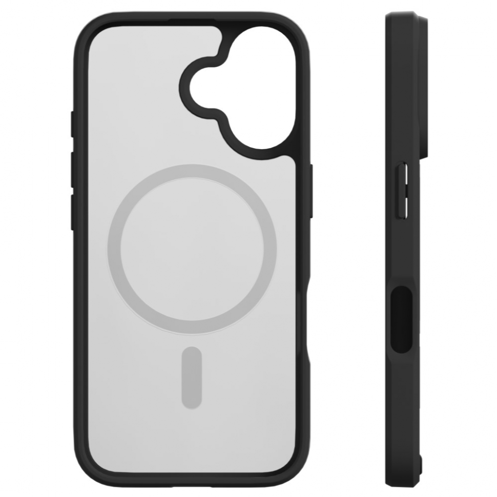 Чехол защитный VLP Haze Case с MagSafe для iPhone 16 Матовый черный