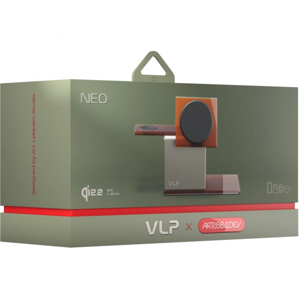 Беспроводное зарядное устройство VLP NEO 3 в 1 Qi2.2 Серый