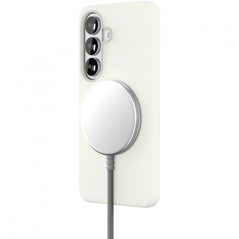 Чехол защитный VLP Aster Pro Case с MagSafe для Samsung Galaxy S26 Белый