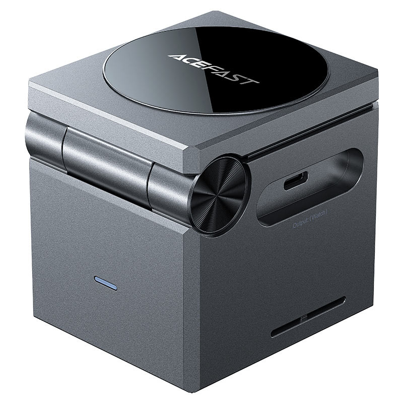 Беспроводное зарядное устройство ACEFAST E18 Rubik's Cube 3 в 1 Черный