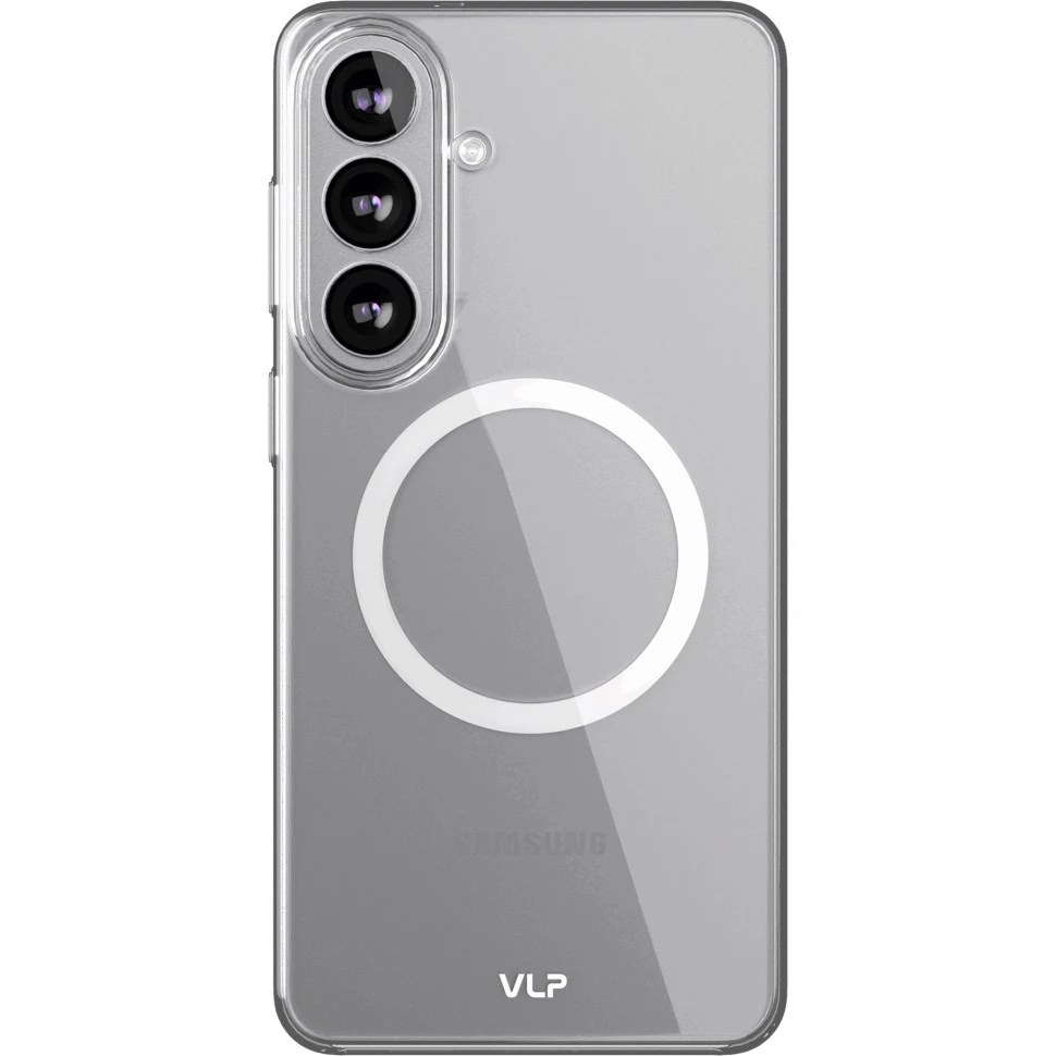 Чехол защитный VLP Puro Case с MagSafe для Samsung Galaxy S26 Прозрачный
