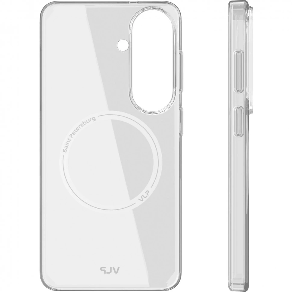 Чехол защитный VLP Puro Case с MagSafe для Samsung Galaxy S26 Прозрачный