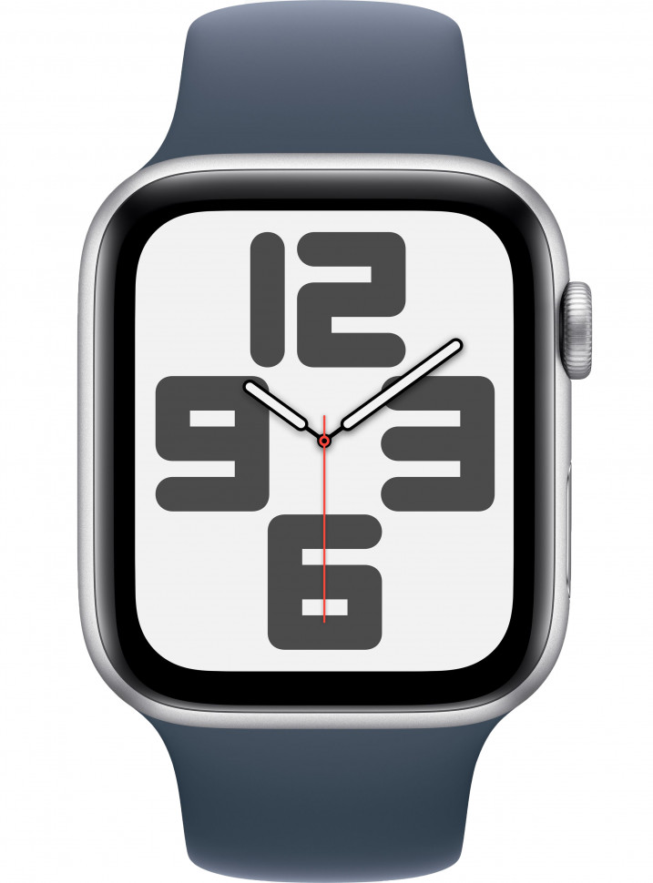 Умные часы Apple Watch SE 2023 44mm Silver Aluminum Case with Sport Band Storm Blue (M/L)