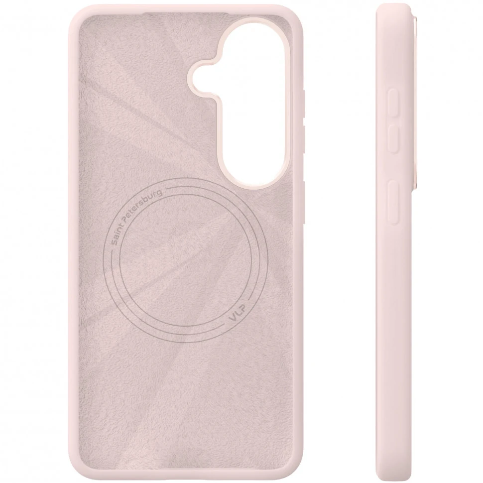 Чехол защитный VLP Aster Pro Case с MagSafe для Samsung Galaxy S26 Розовый 