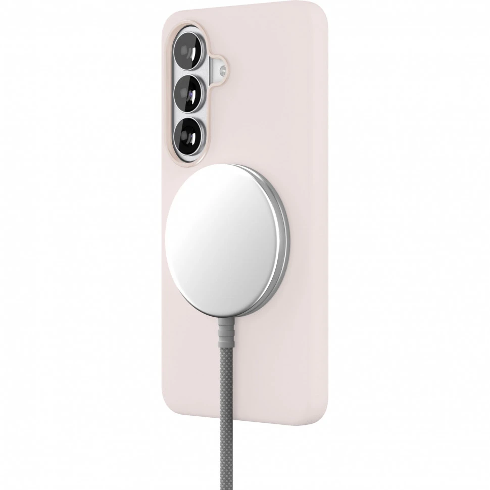 Чехол защитный VLP Aster Pro Case с MagSafe для Samsung Galaxy S26 Розовый 