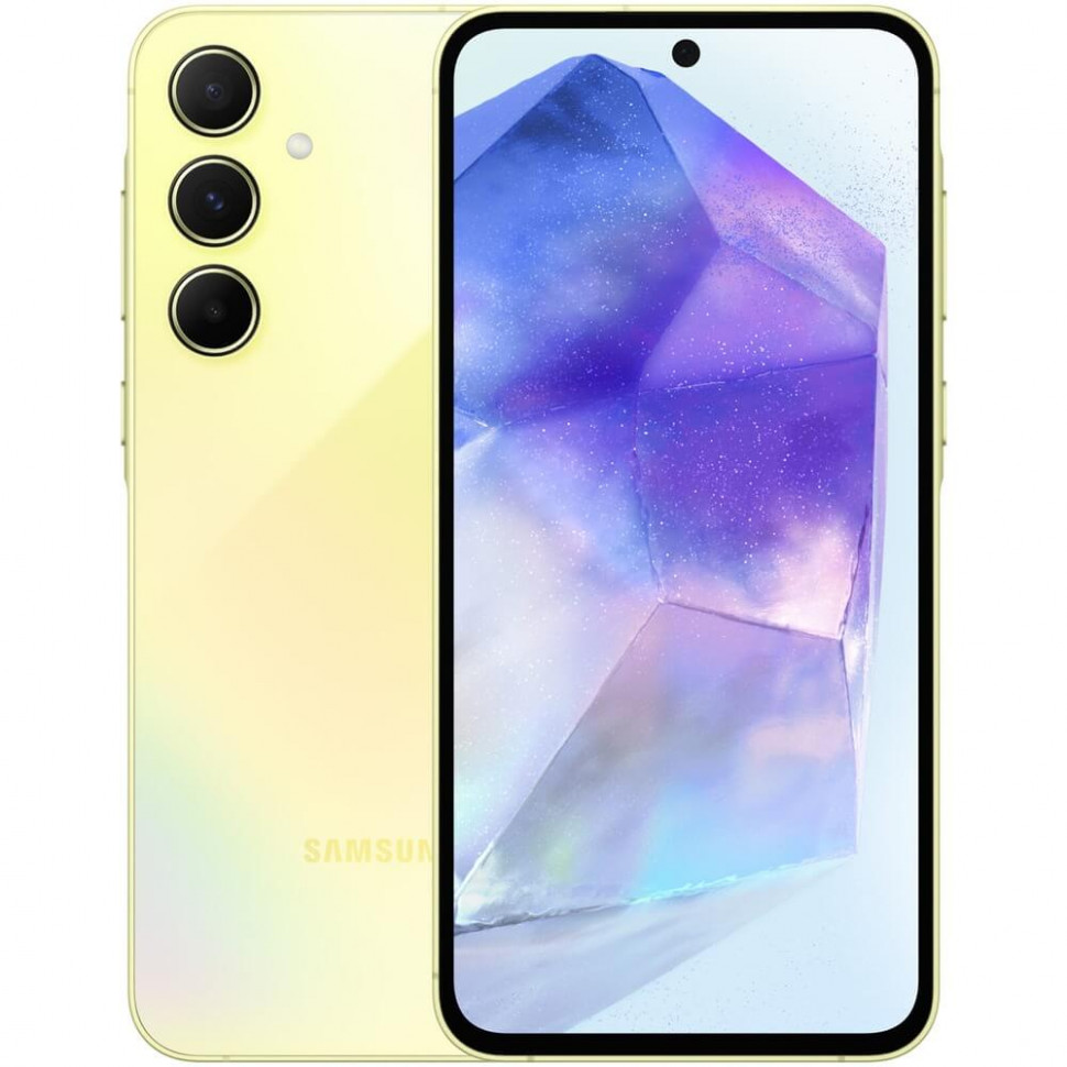 Смартфон Samsung Galaxy A55 5G 12/256GB Желтый (Awesome Lemon)