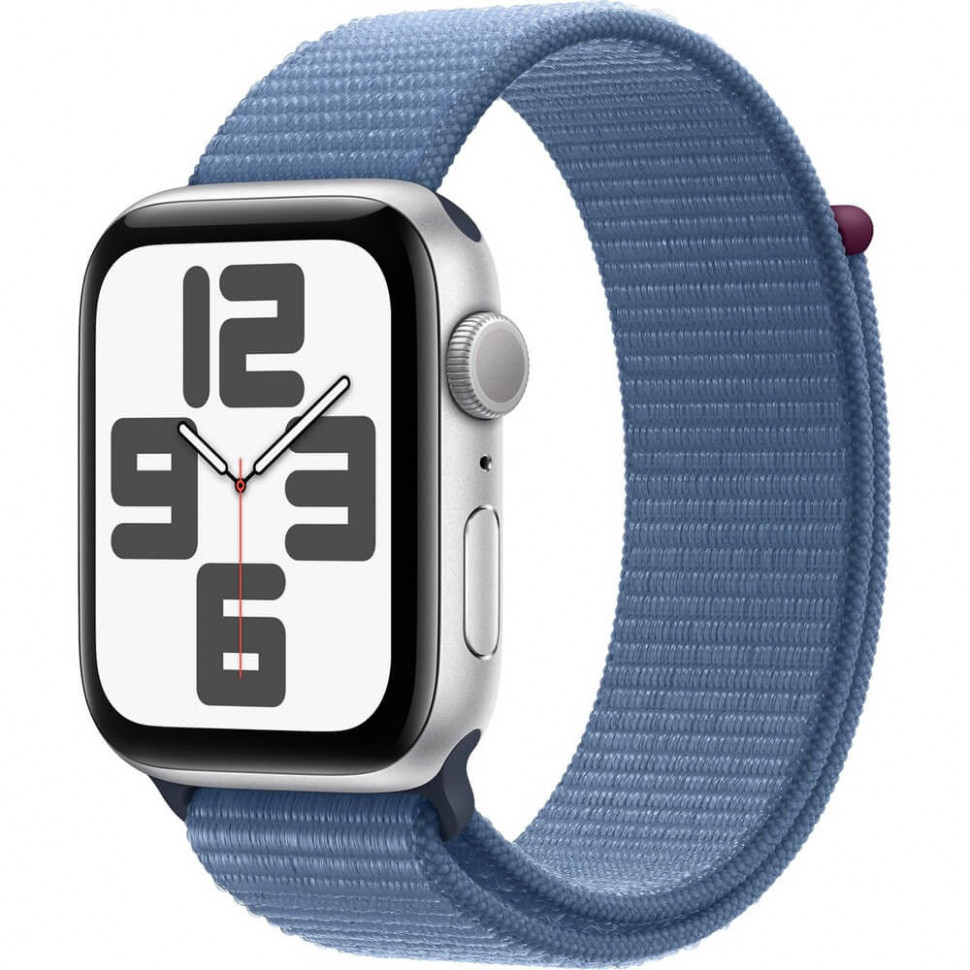 Умные часы Apple Watch SE 2023 44mm Silver Aluminum Case with Winter Blue Sport Loop