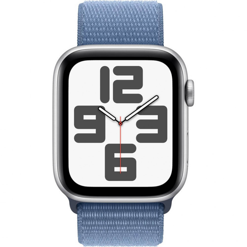 Умные часы Apple Watch SE 2023 44mm Silver Aluminum Case with Winter Blue Sport Loop