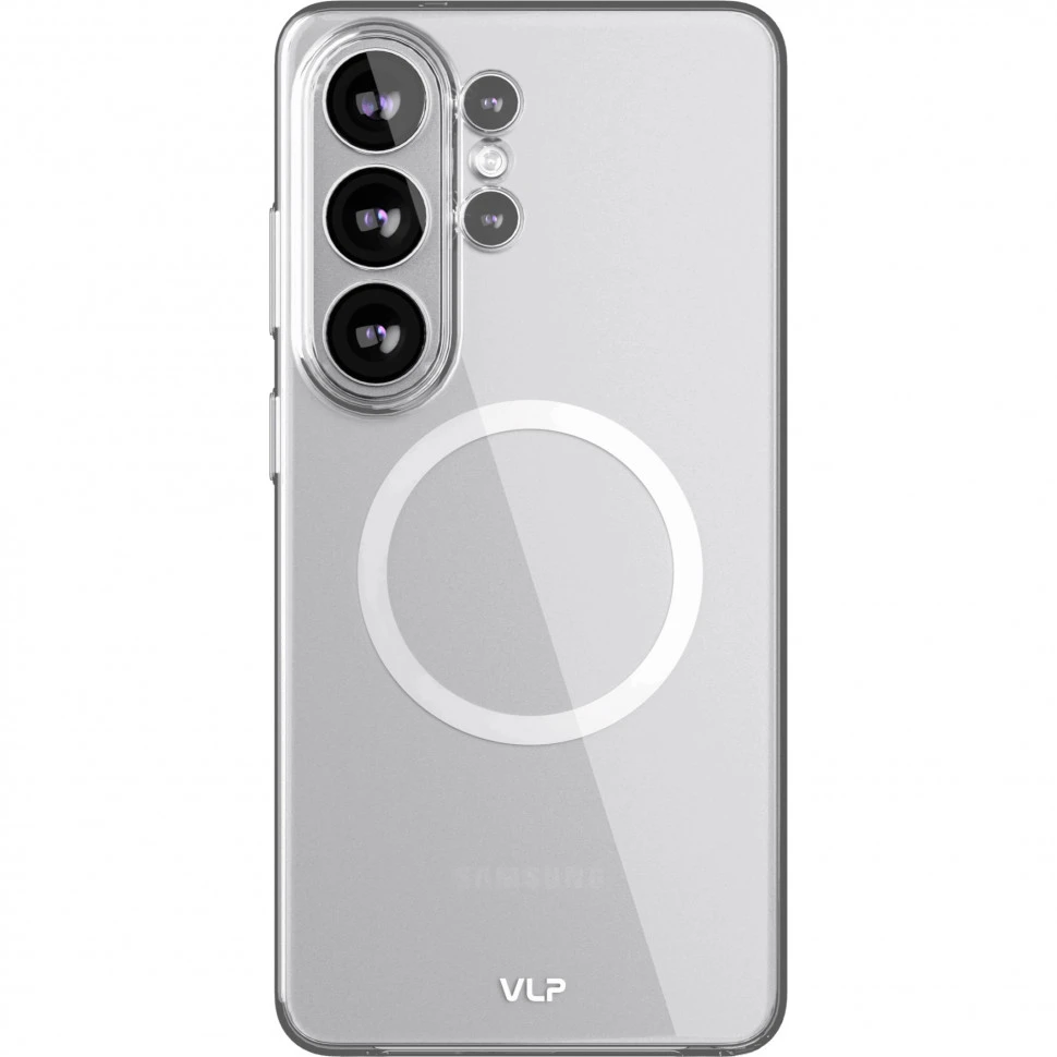 Чехол защитный VLP Puro Case с MagSafe для Samsung Galaxy S26 Ultra Прозрачный
