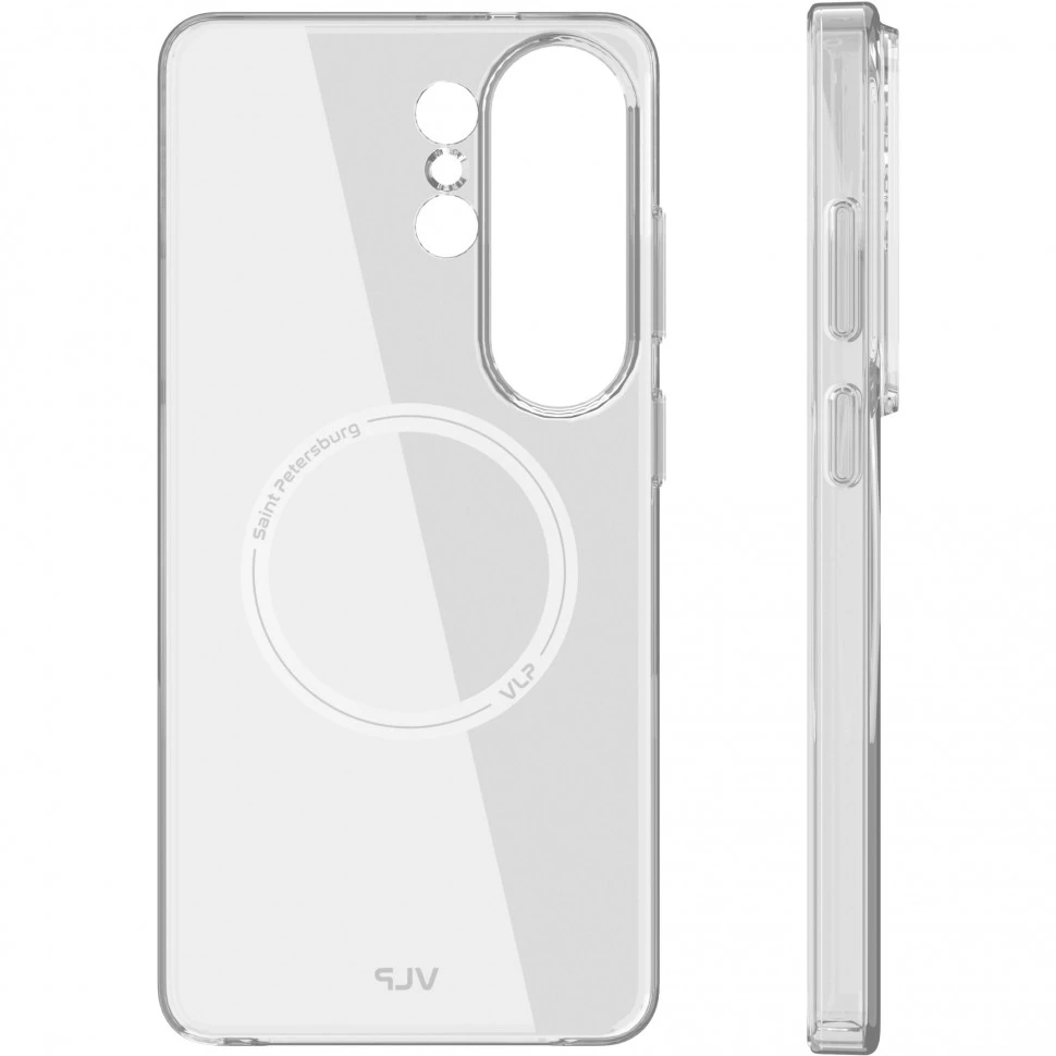 Чехол защитный VLP Puro Case с MagSafe для Samsung Galaxy S26 Ultra Прозрачный
