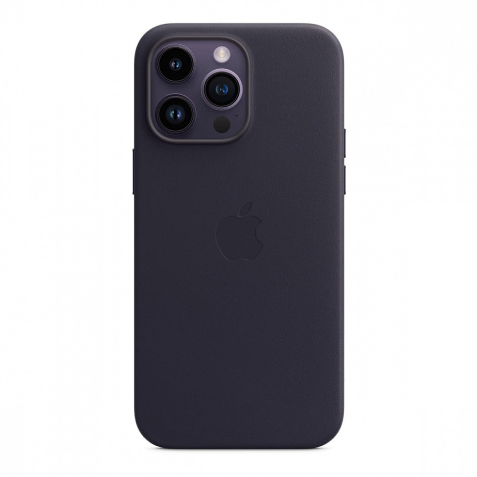Чехол защитный Apple Leather Case MagSafe для iPhone 14 Pro Ink